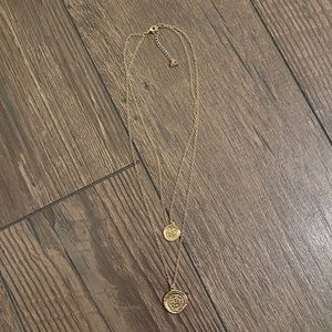 Amber Sceats™ Double Coin Gold Necklace